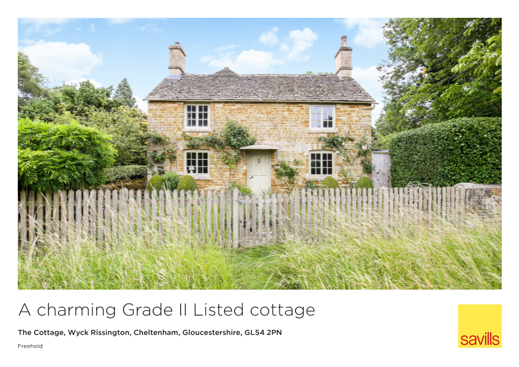 A Charming Grade II Listed Cottage