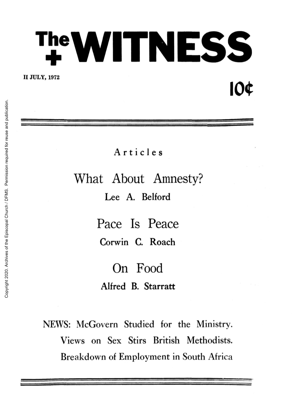 1972 the Witness, Vol. 57, No. 14