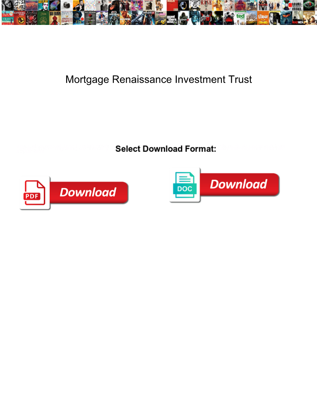 Mortgage Renaissance Investment Trust