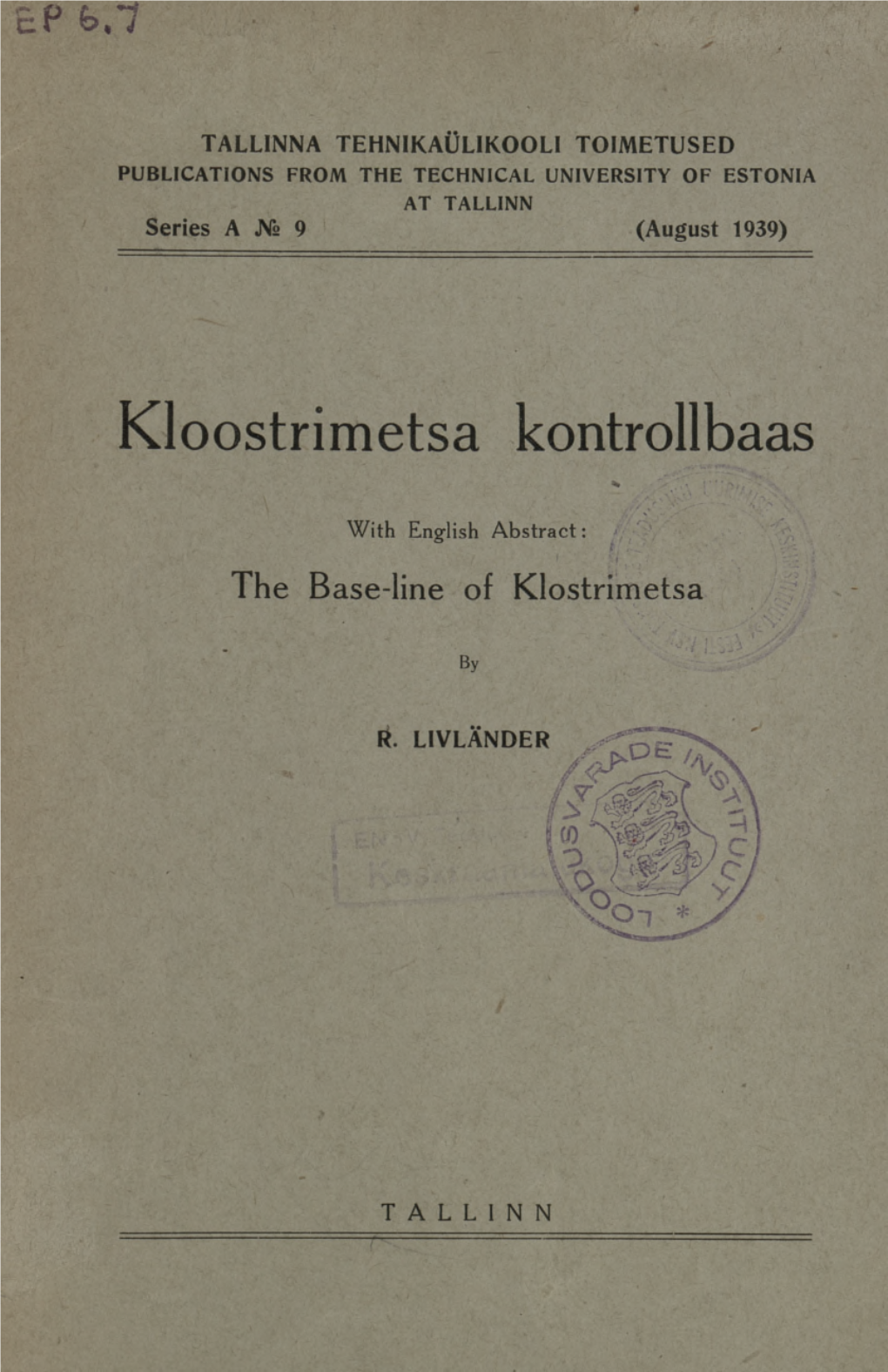 Kloostrimetsa Kontrollbaas