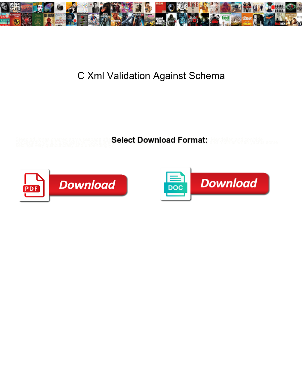 C Xml Validation Against Schema