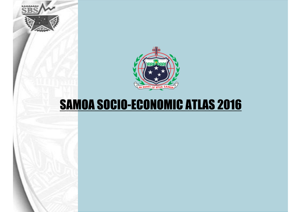 Samoa Socio-Economic Atlas 2016
