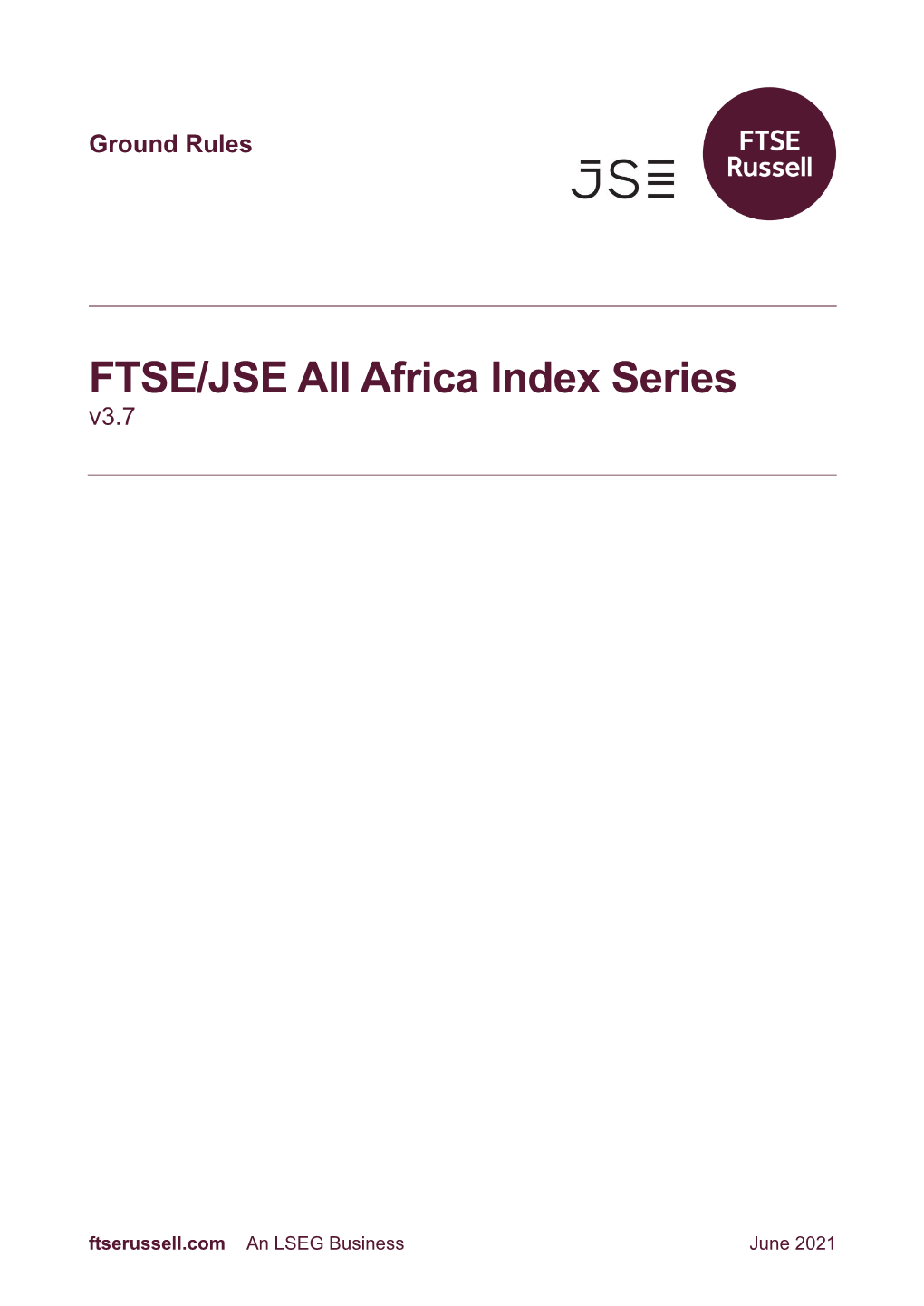 FTSE/JSE All Africa Index Series V3.7