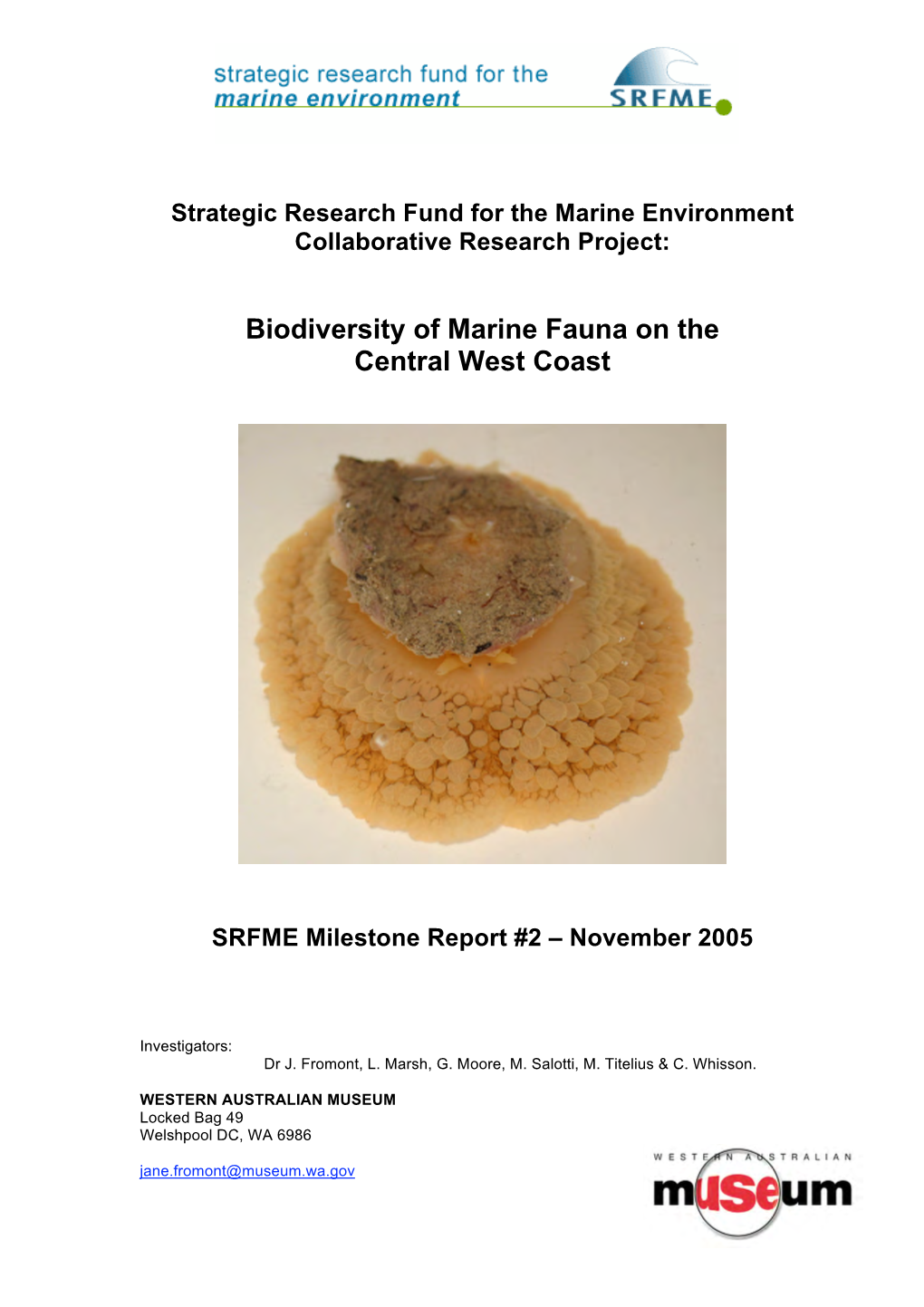 Biodiversity of Marine Fauna on the Central West Coast