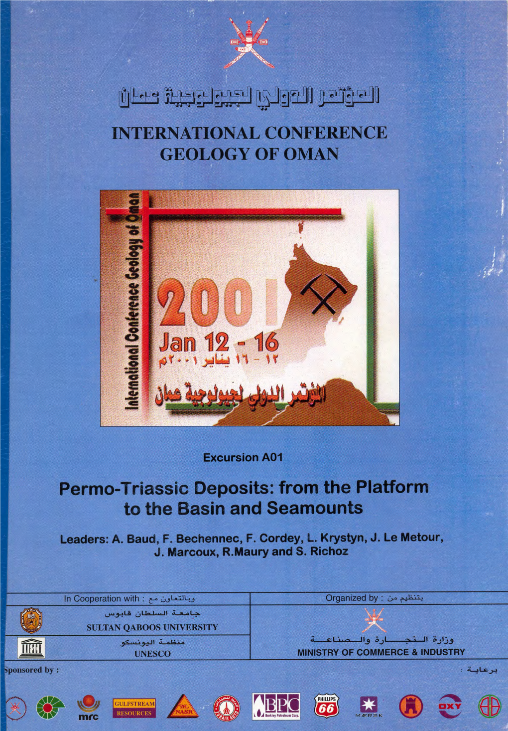 Permo-Triassic Deposits: from the Platform to the Basin and Seamounts Pre-Conference Excursion No