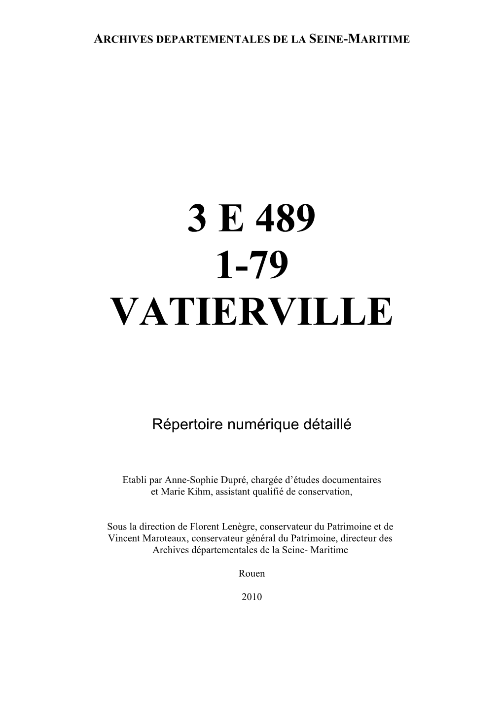 3 E 489 1-79 Vatierville