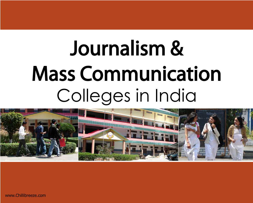 Journalism & Mass Communication