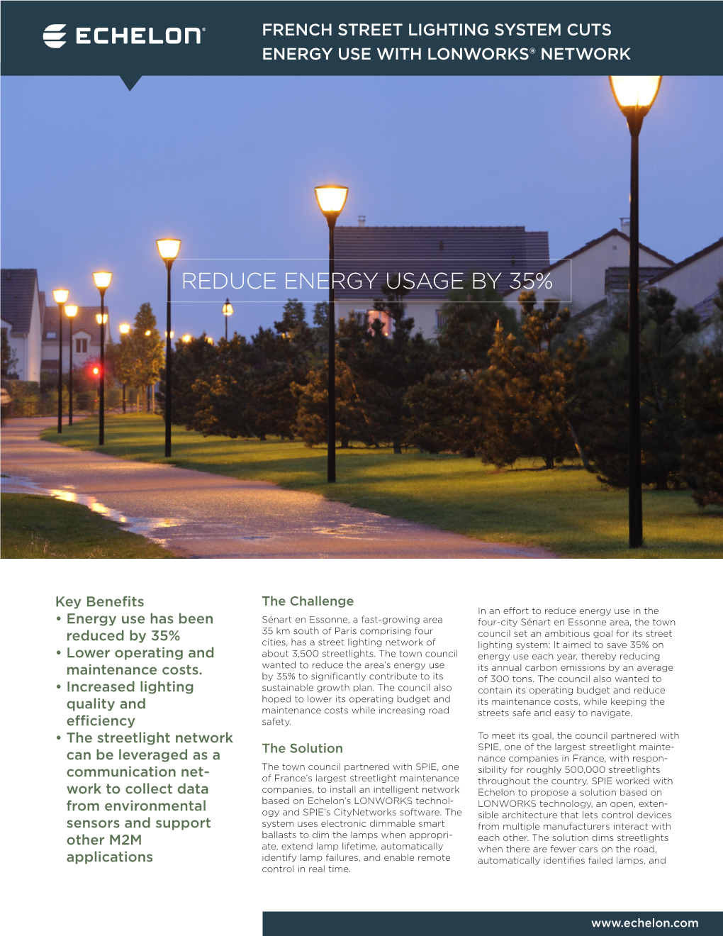 French Street Lighting System Cuts Energy Use with Lonworks® Network