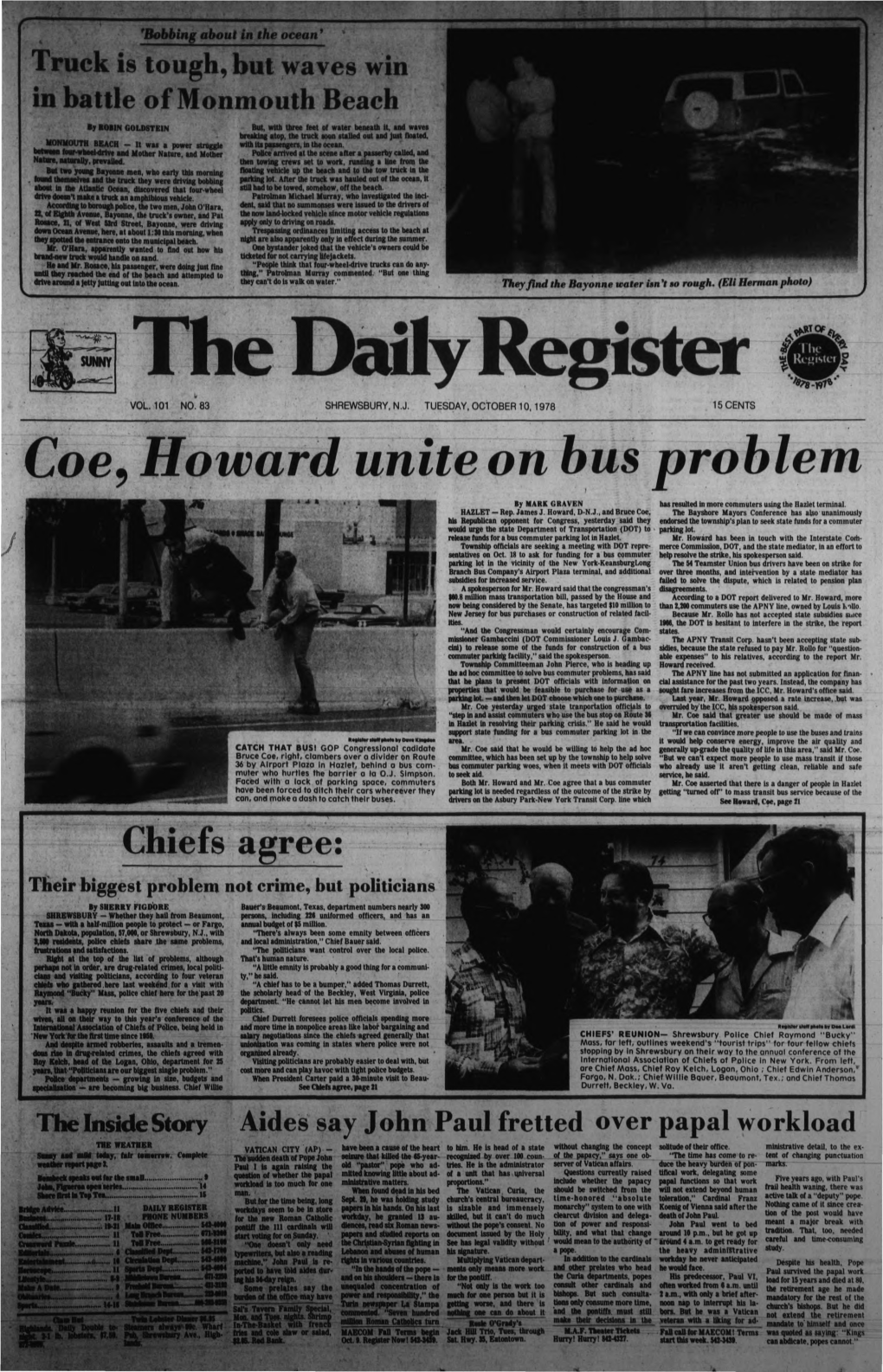 Coe, Howard Unite on Bus Problem