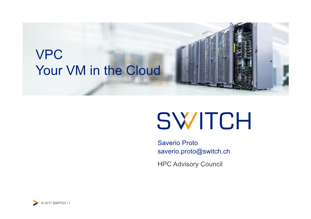 VPC Your VM in the Cloud