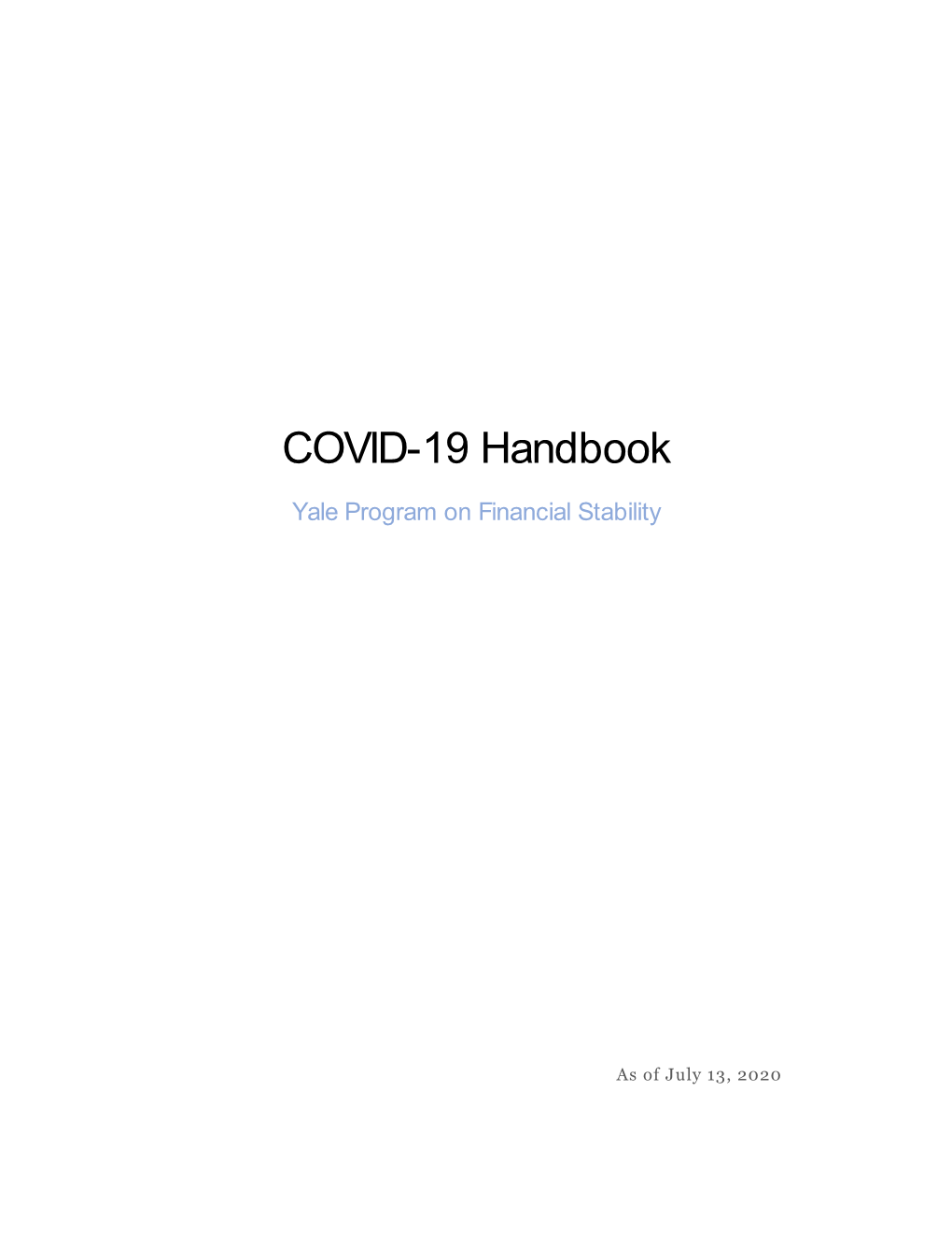 COVID-19 Handbook