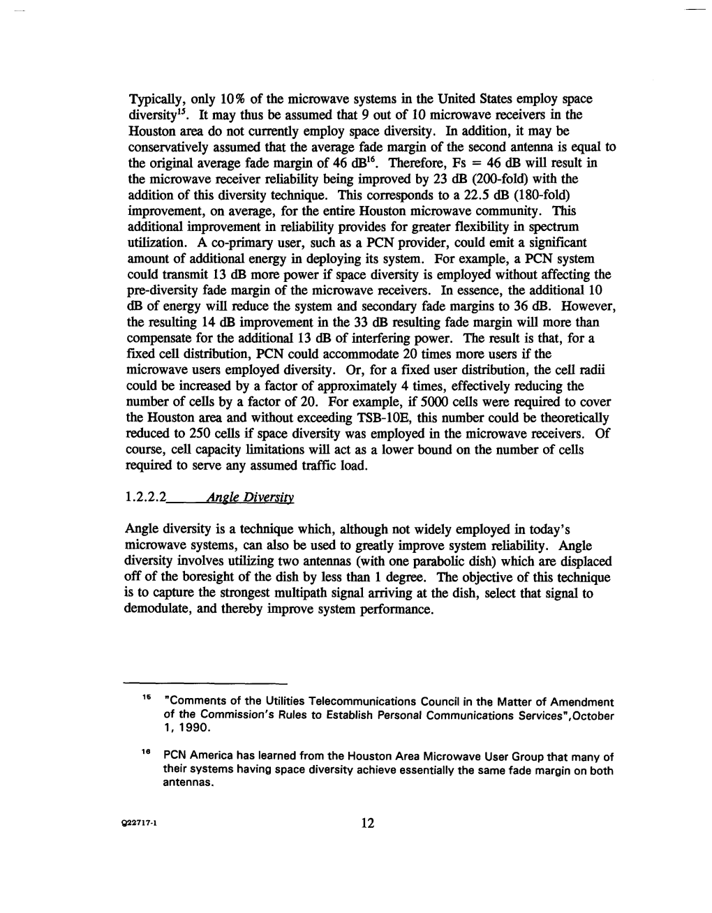 Typically, Only 10% of the Microwave Systems in the United States Employ Space Diversity15