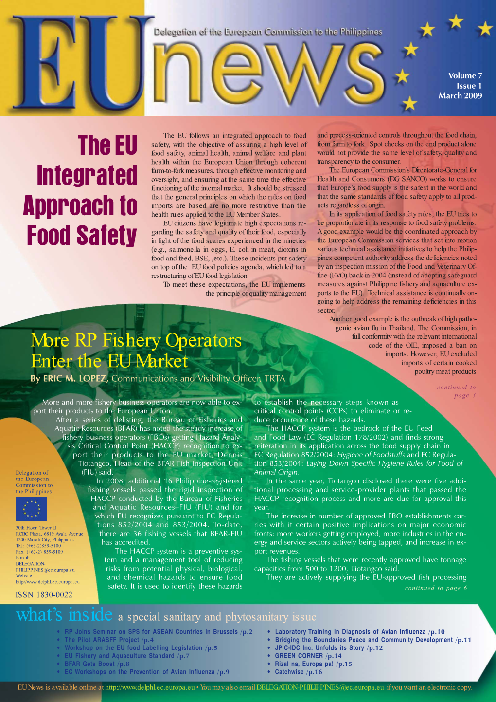 The EU Integrated Approach to Food Safety