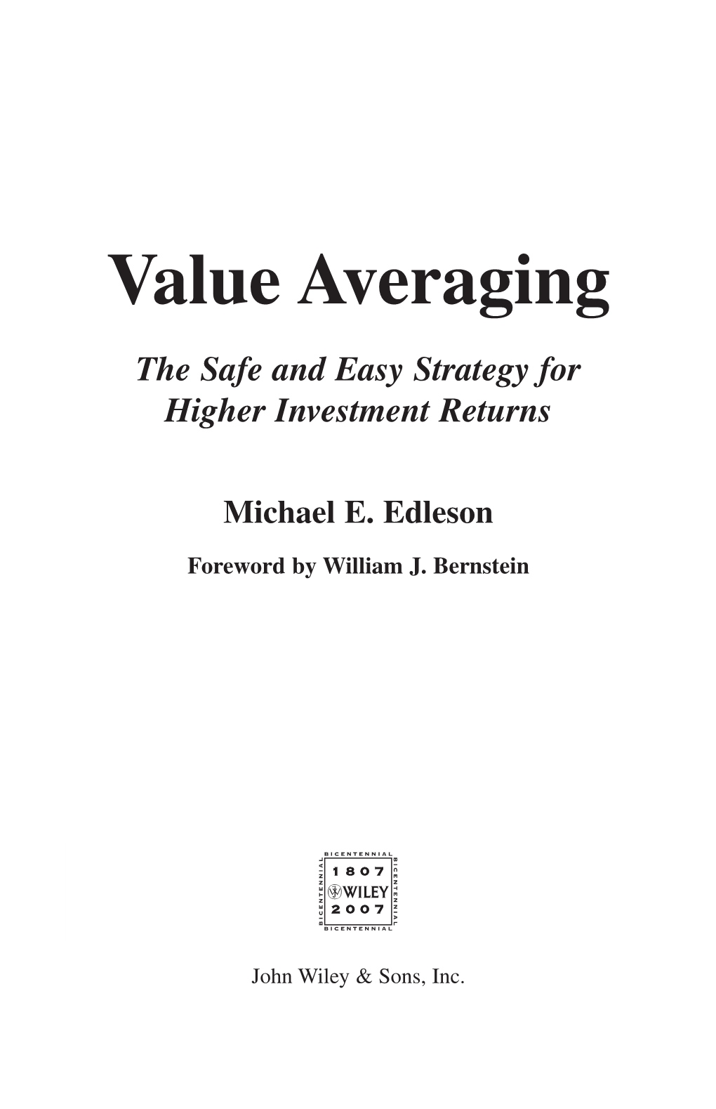 Value Averaging