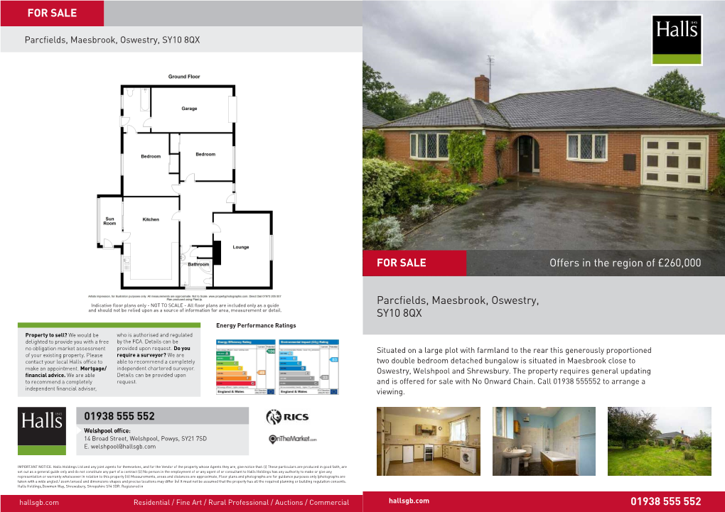 Parcfields, Maesbrook, Oswestry, SY10 8QX