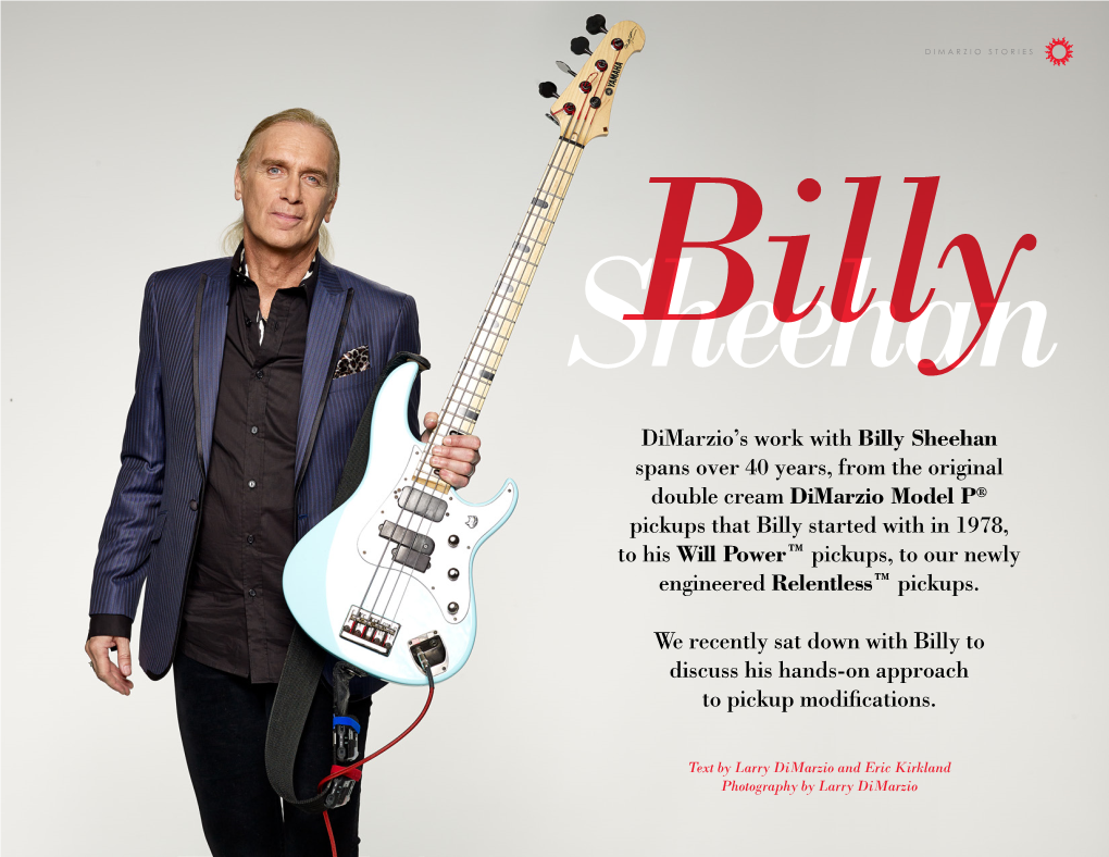 Dimarzio Billy Sheehan Relentless