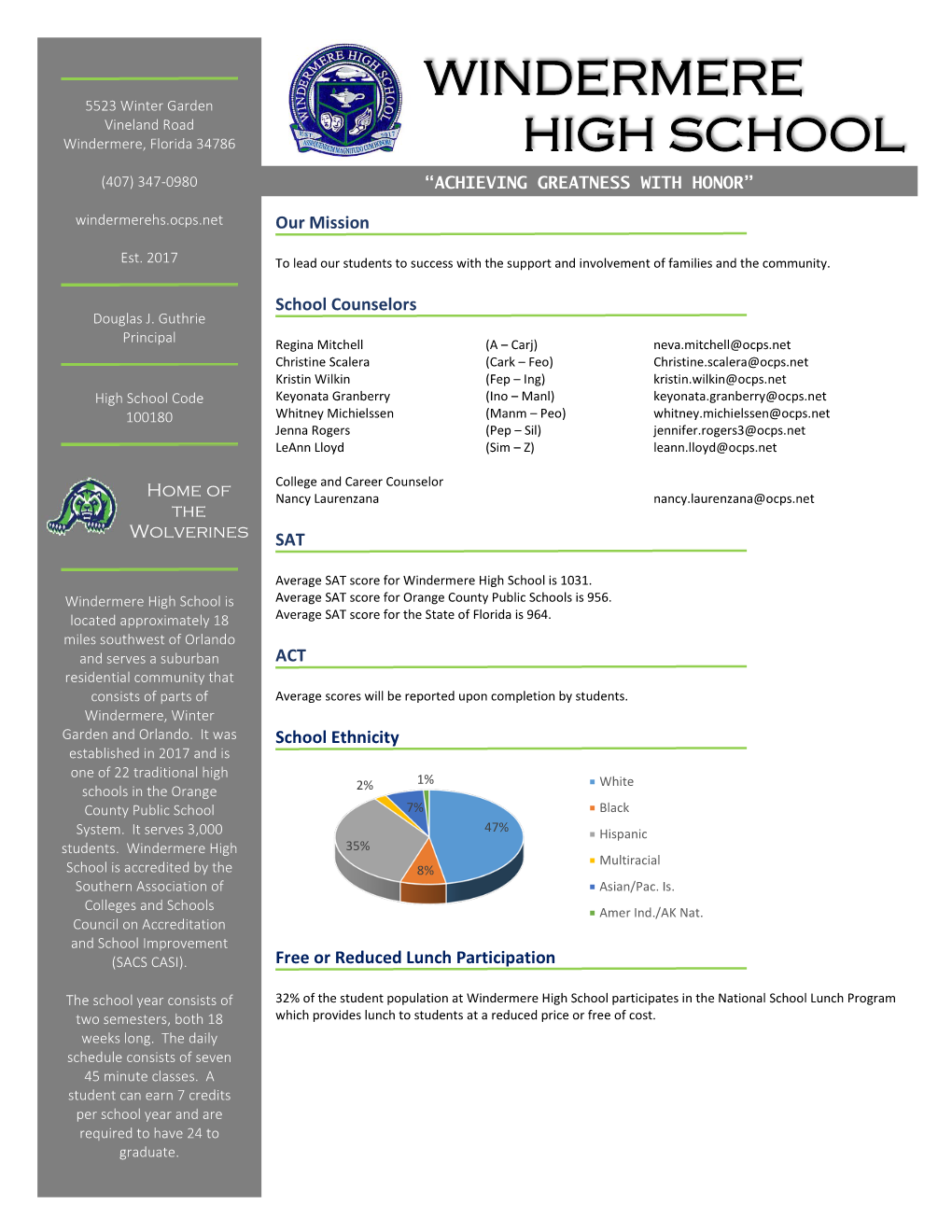 School Profile 18-19.Pdf