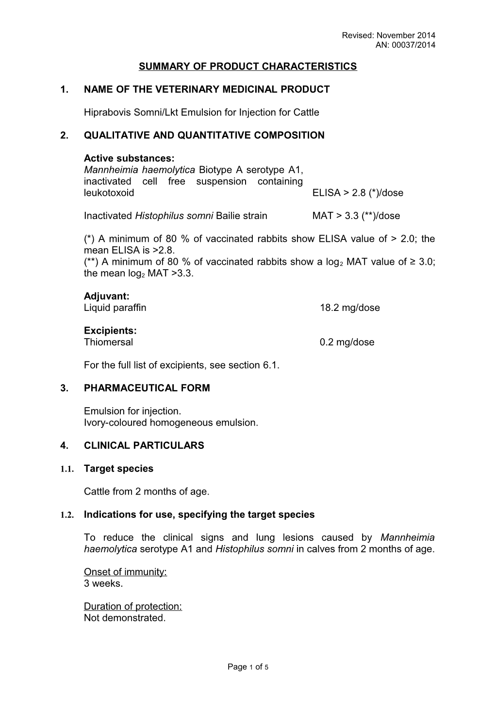 Summary of Product Characteristics s4