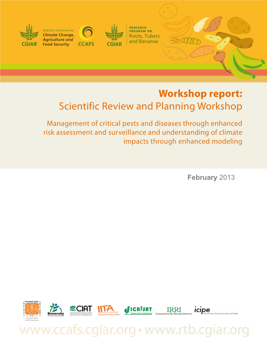 Scientific Review and Planning Workshop