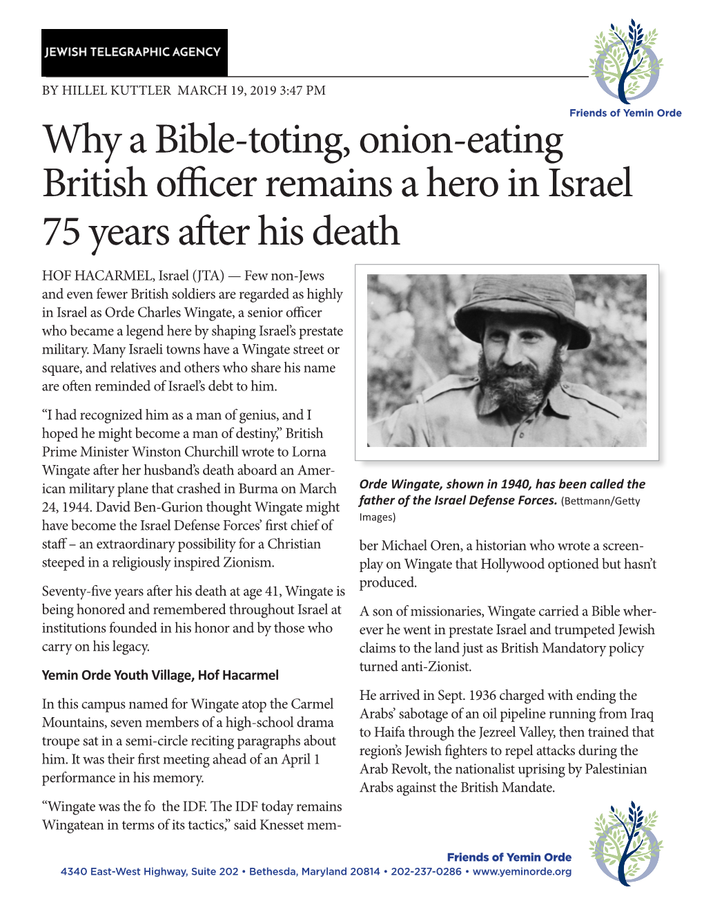 Why a Bible-Toting, Onion-Eating British Officer Remains a Hero In