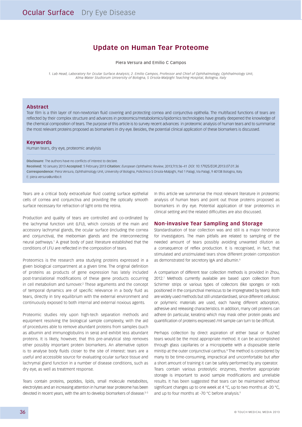 Ocular Surface Dry Eye Disease