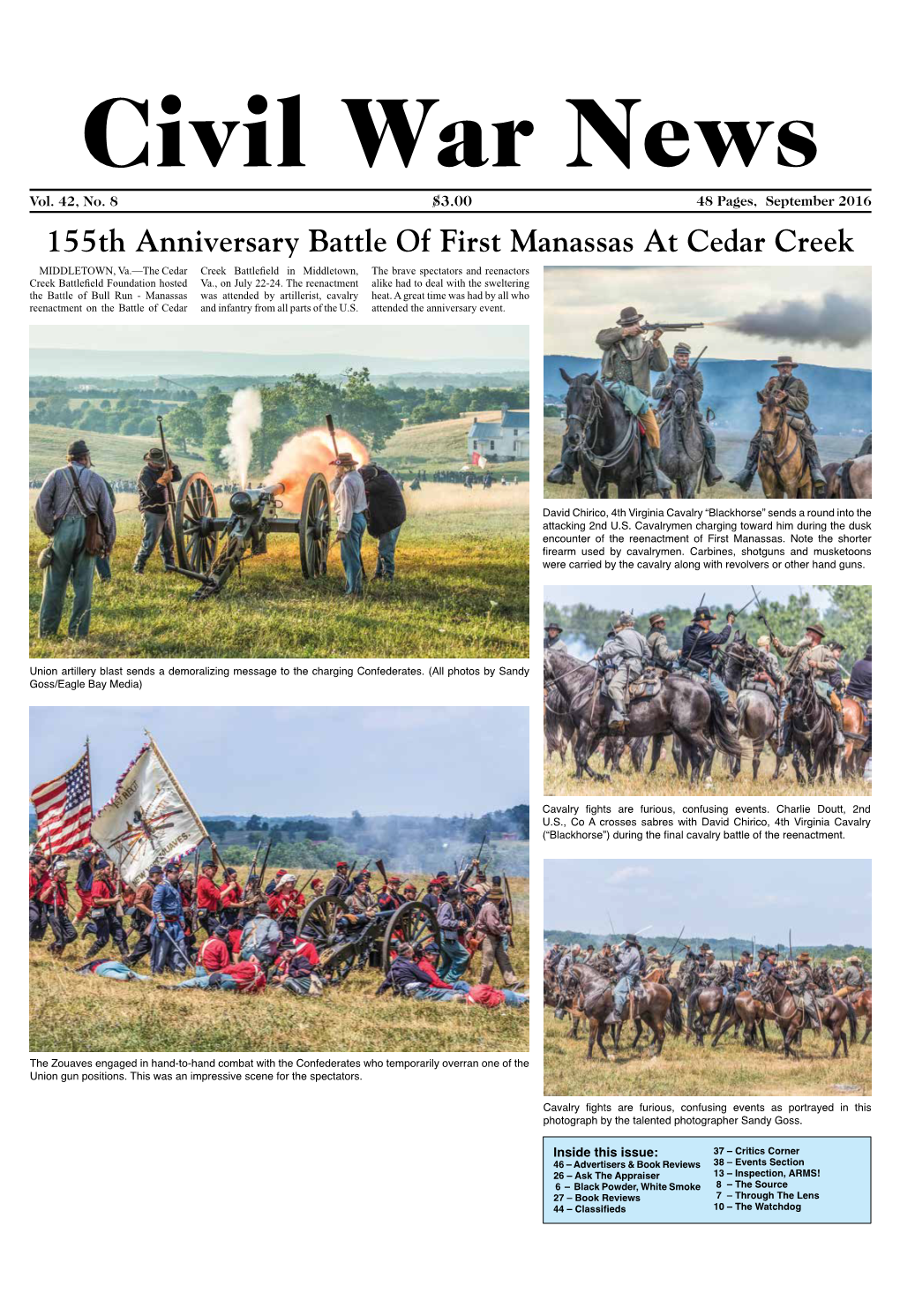 155Th Anniversary Battle of First Manassas at Cedar Creek