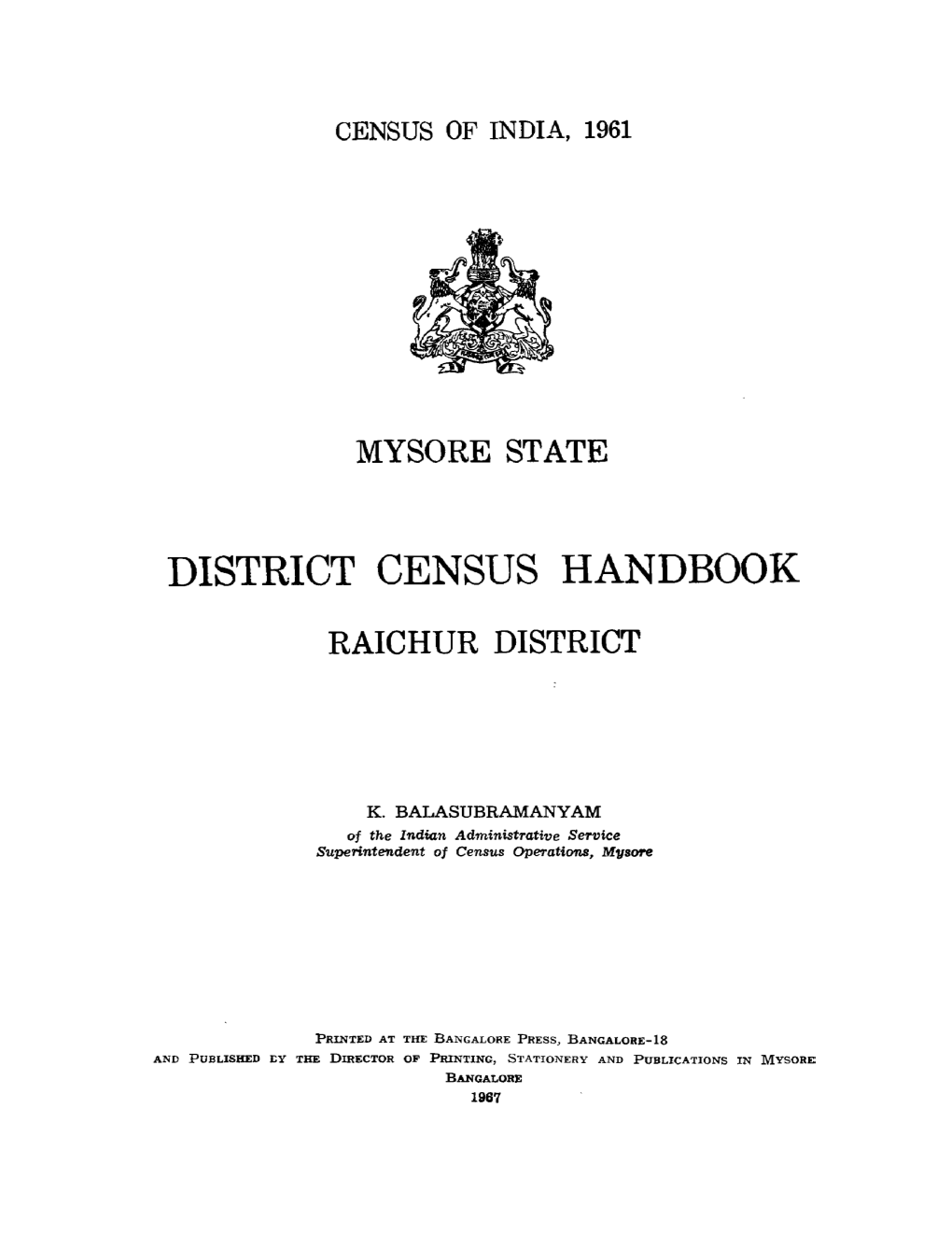 District Census Handbook