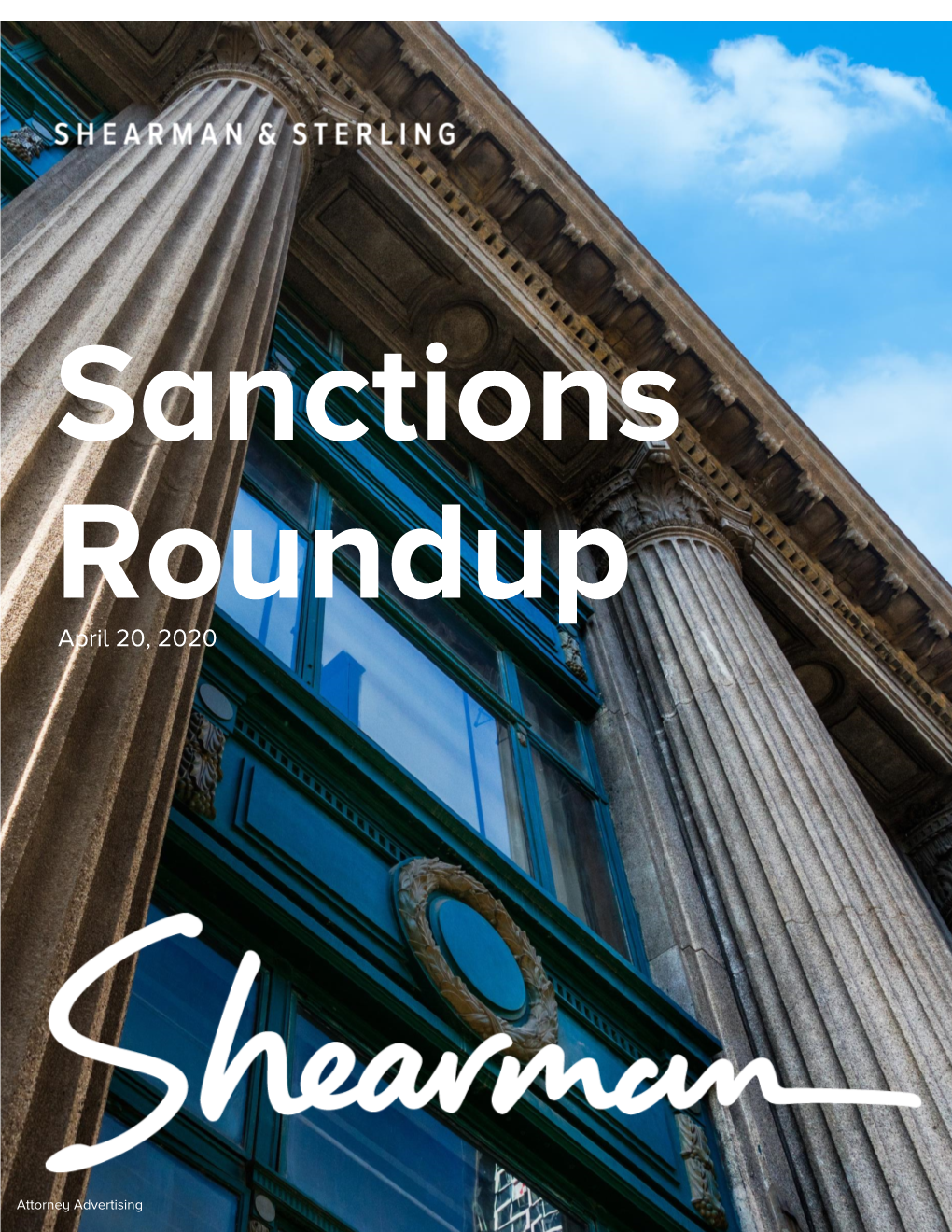 Sanctions Round Up: First Quarter 2020