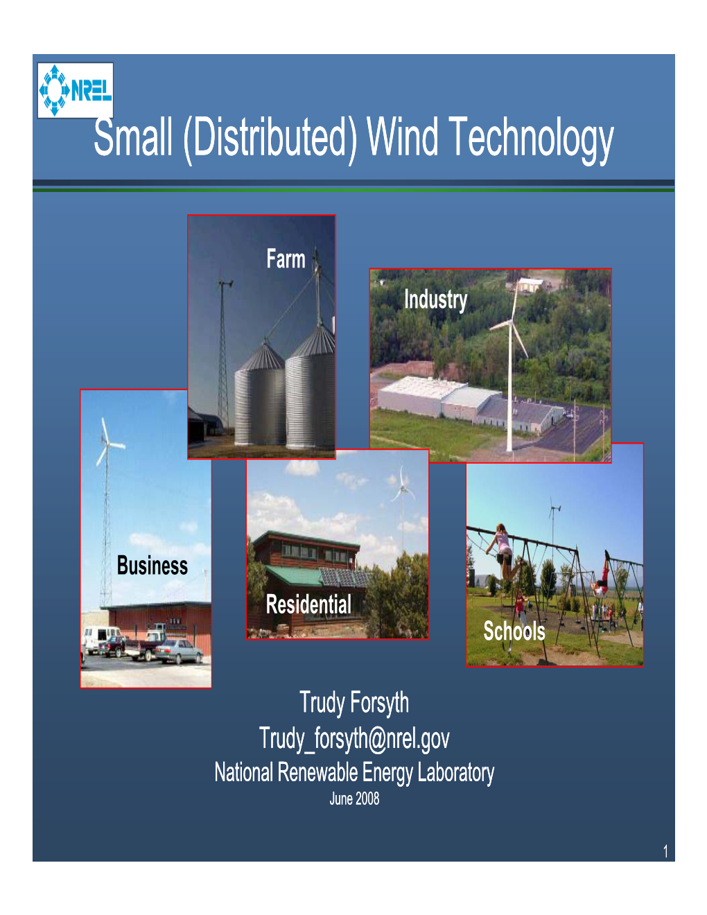 Small (Distributed) Wind Technology