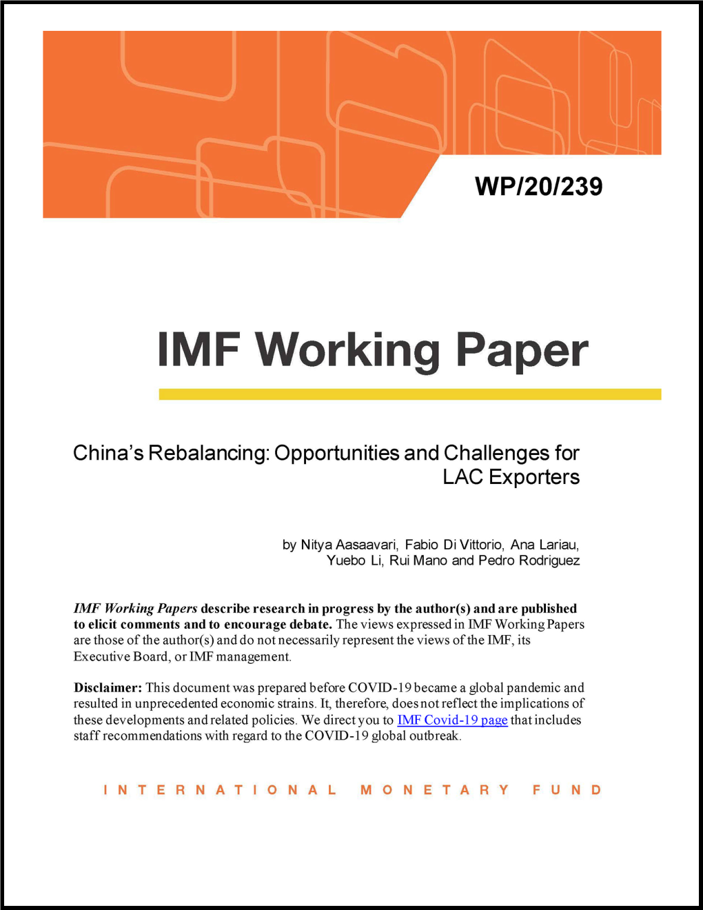 China's Rebalancing: Opportunities and Challenges for LAC Exporters