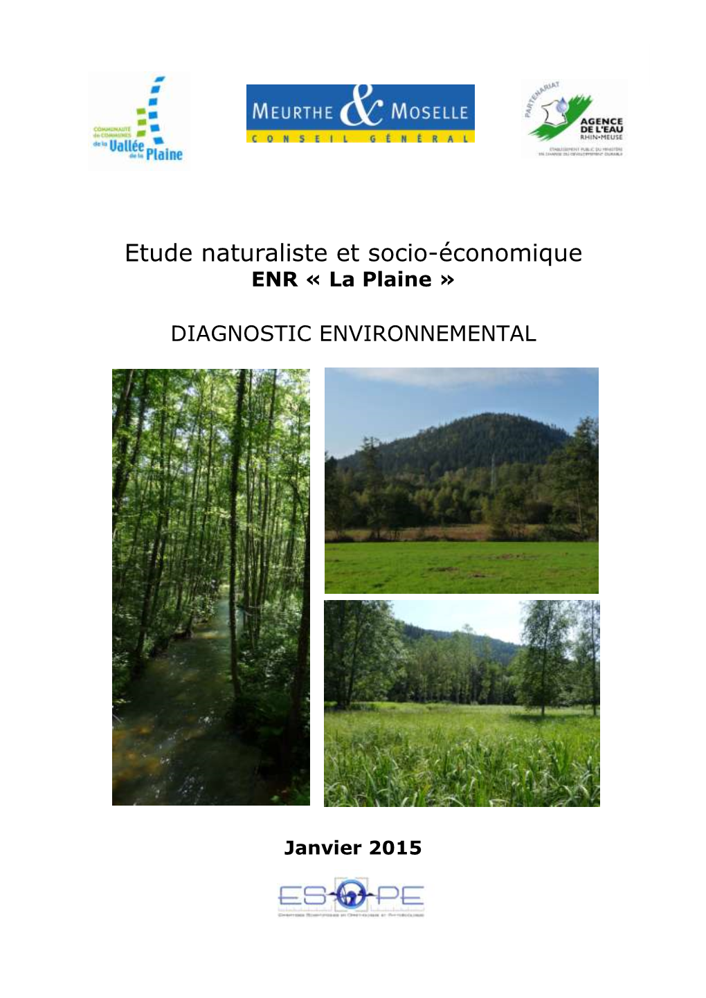 Etude Naturaliste Et Socio-Économique ENR « La Plaine »