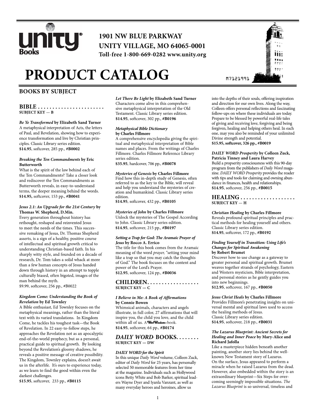 Product Catalog