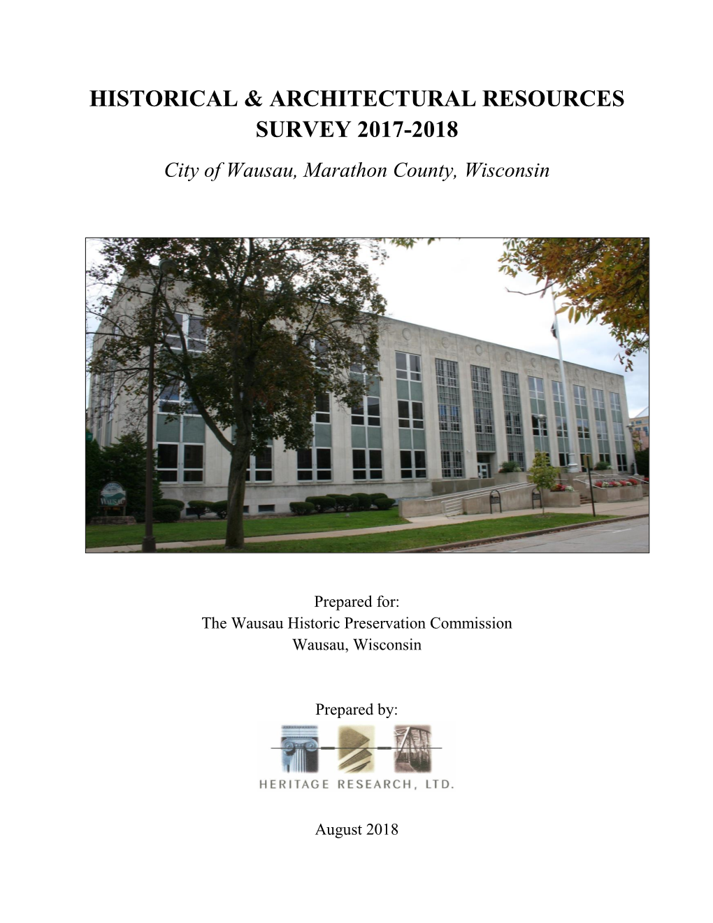 Historical & Architectural Resources Survey 2017-2018