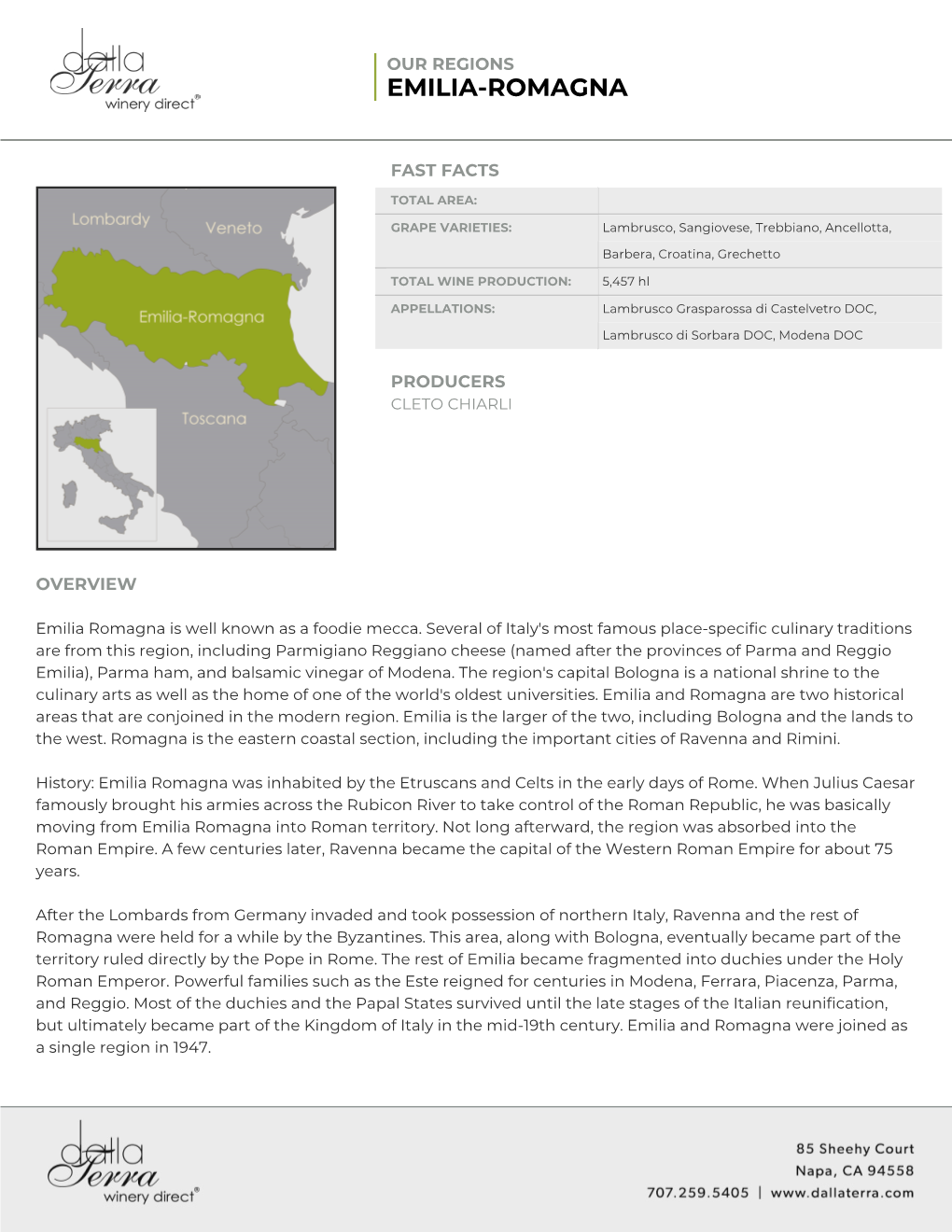 Our Regions: EMILIA-ROMAGNA