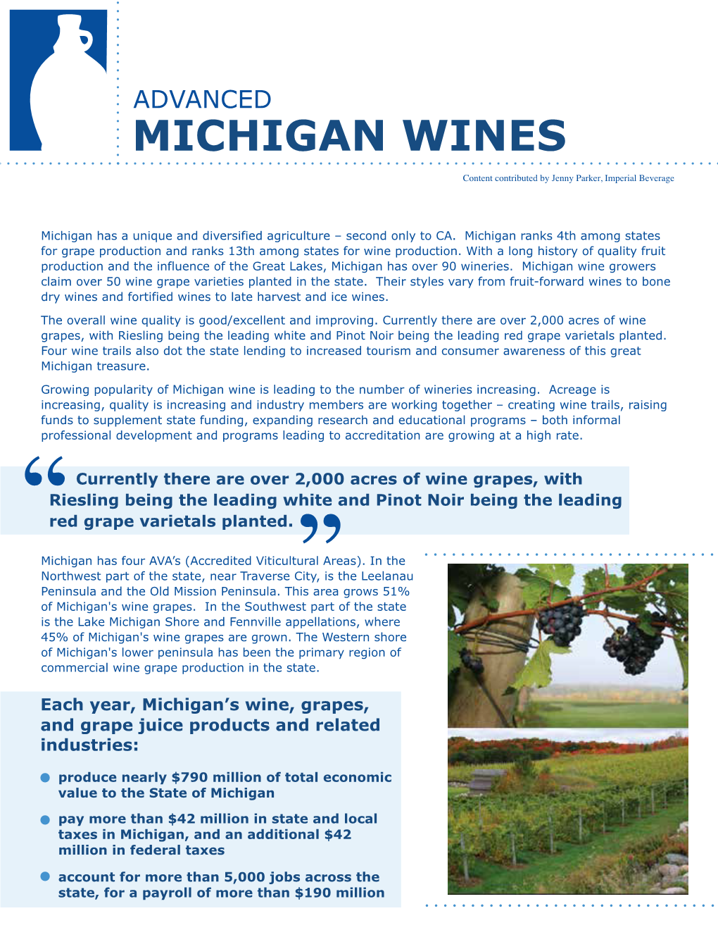 Michigan Wines