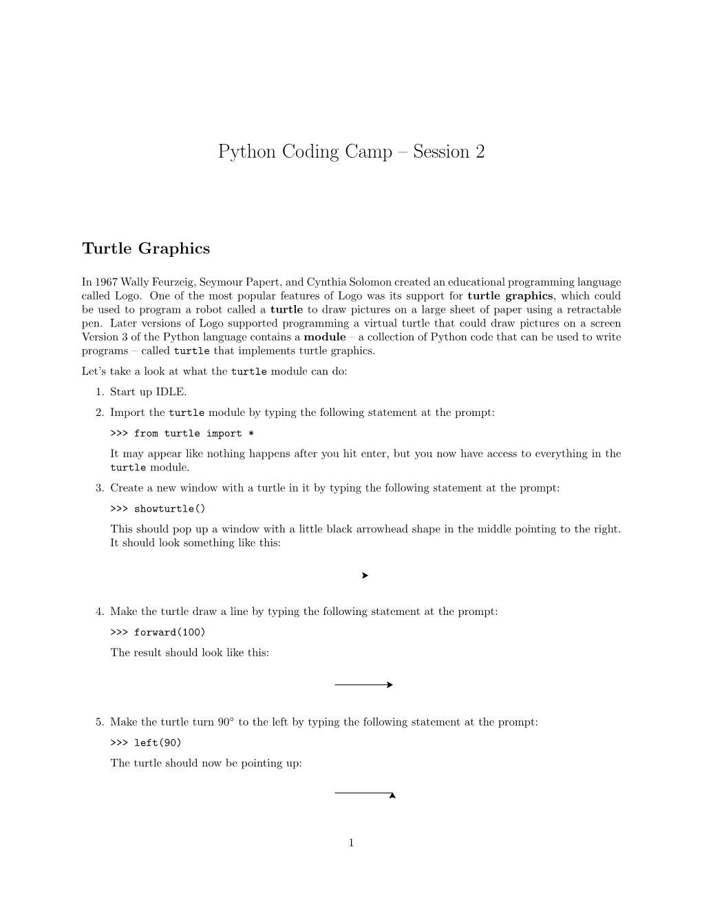 Python Coding Camp – Session 2