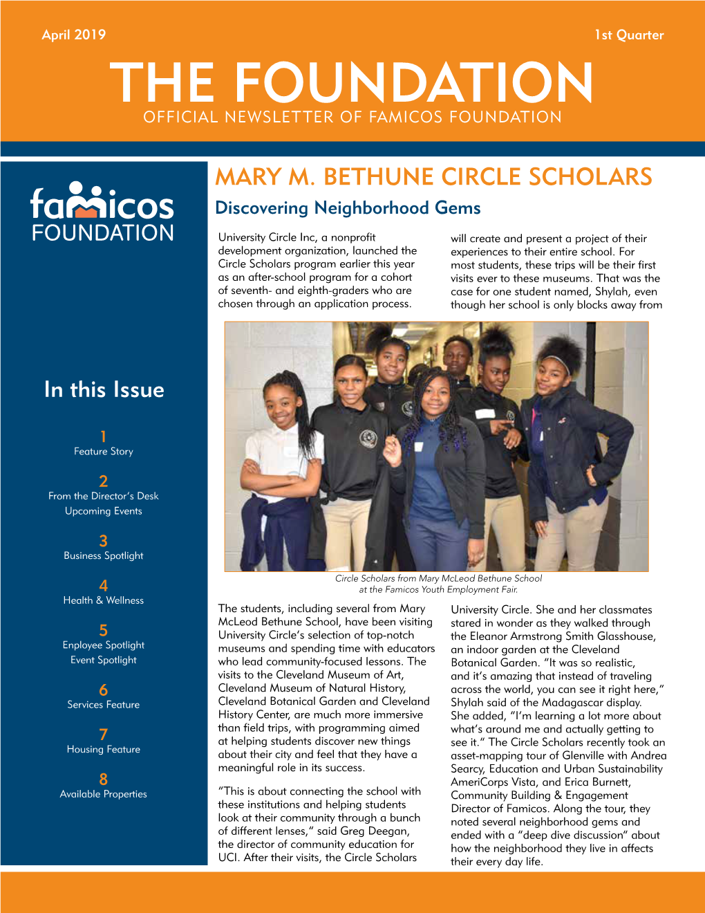 The Foundation Official Newsletter of Famicos Foundation
