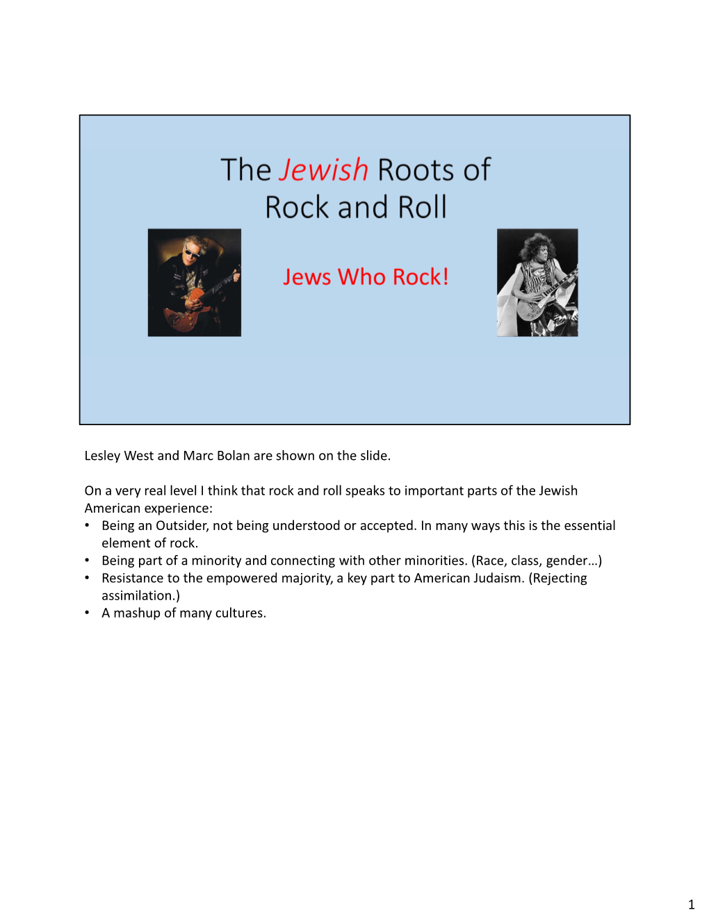 10 the Jewish Roots of Rock and Roll