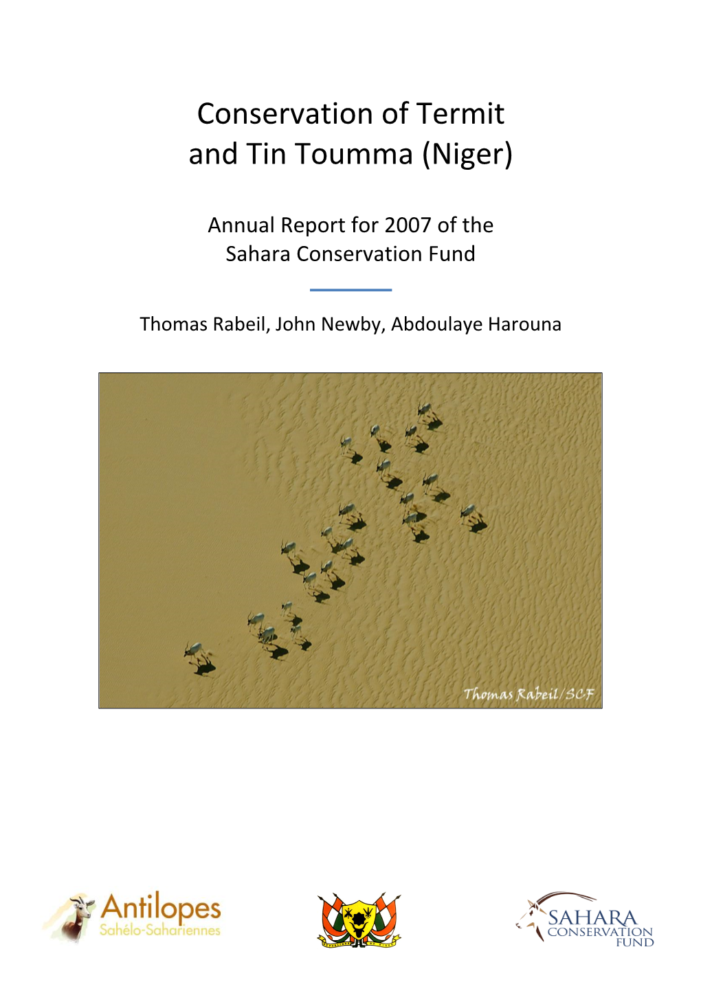 Conservation of Termit and Tin Toumma (Niger)