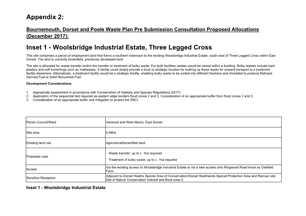 Appendix 2: Inset 1