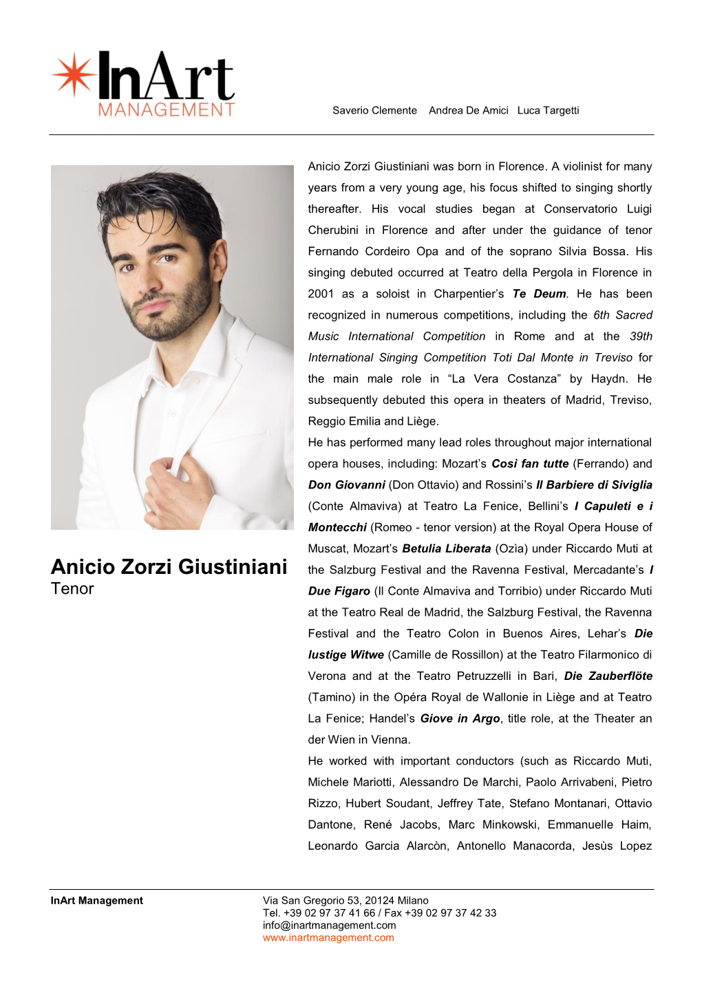 Anicio Zorzi Giustiniani Was Born in Florence