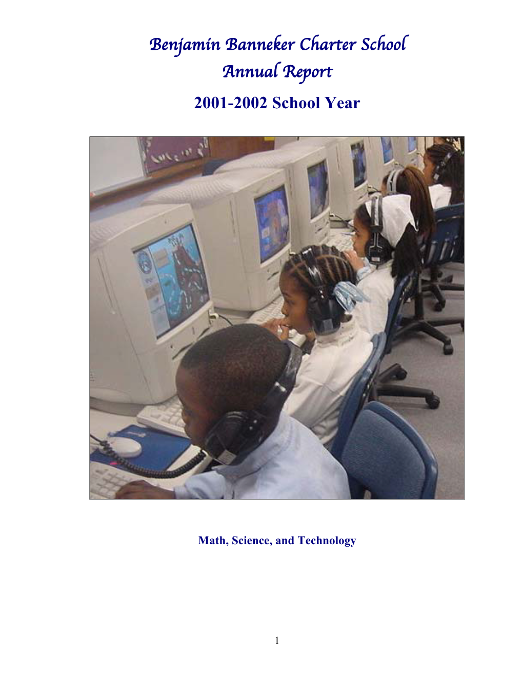 Benjamin Banneker Charter School Annual Report 2002