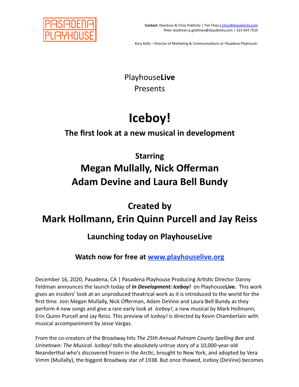 In Development: Iceboy! – Playhouselive Release