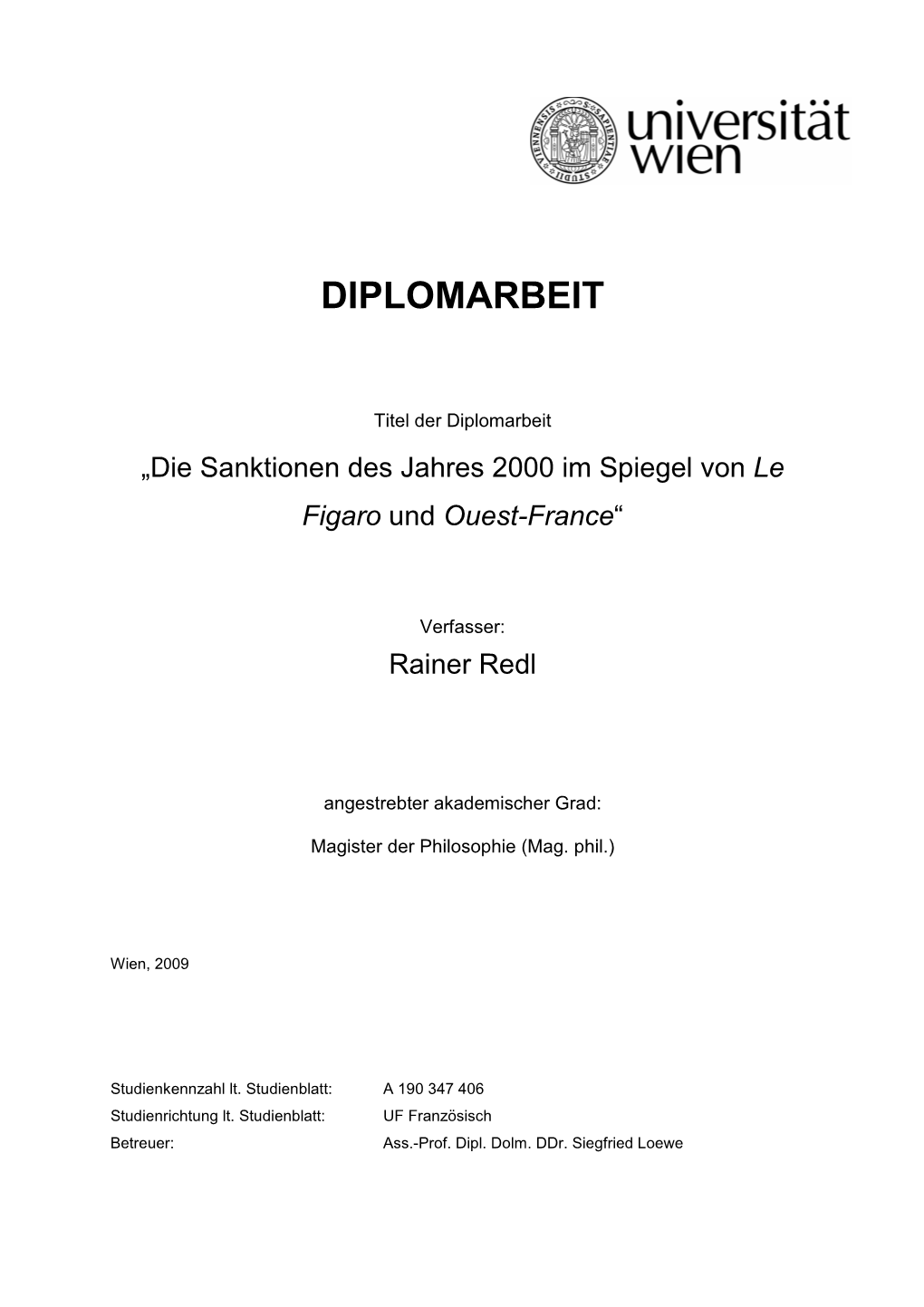 Diplomarbeit