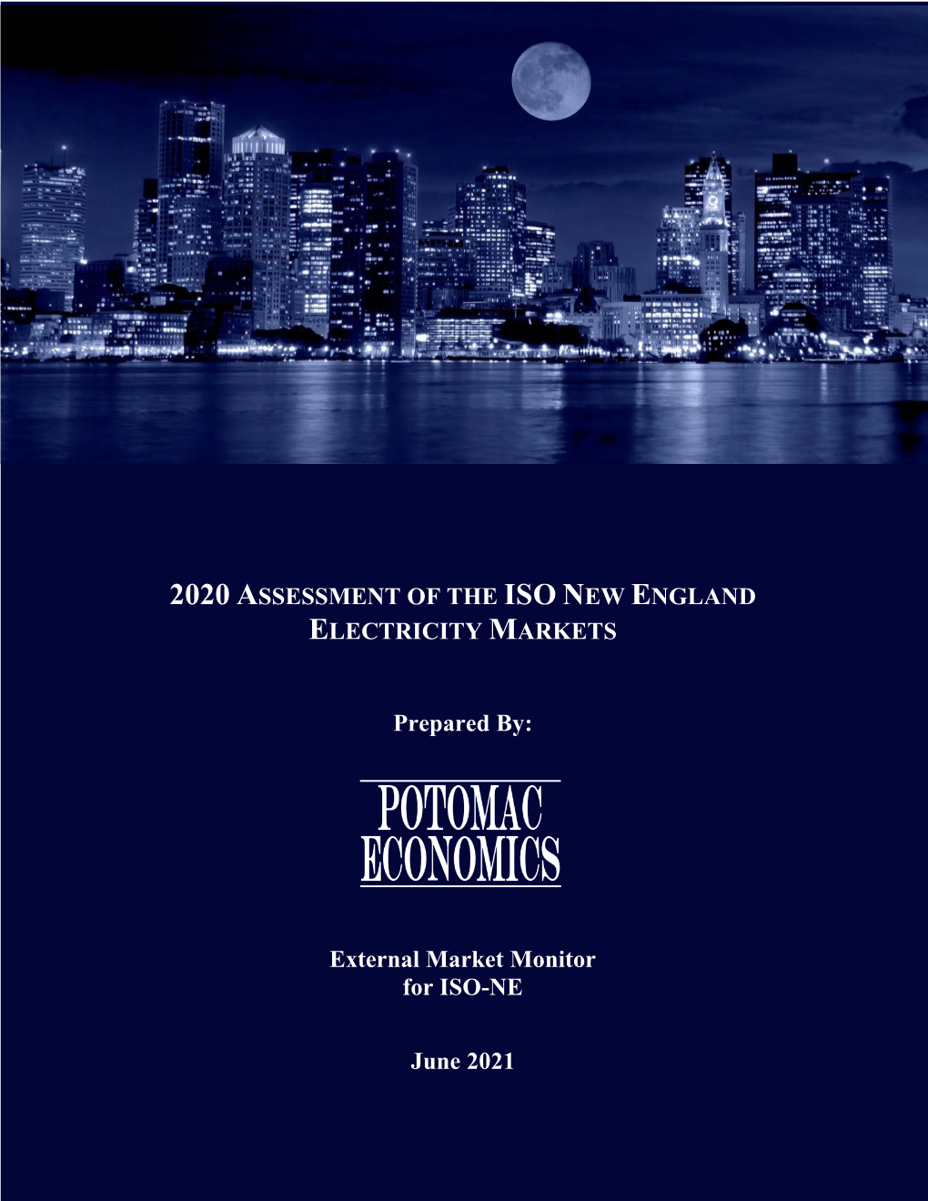 2020 Assessment of the Iso New England Electricity Markets