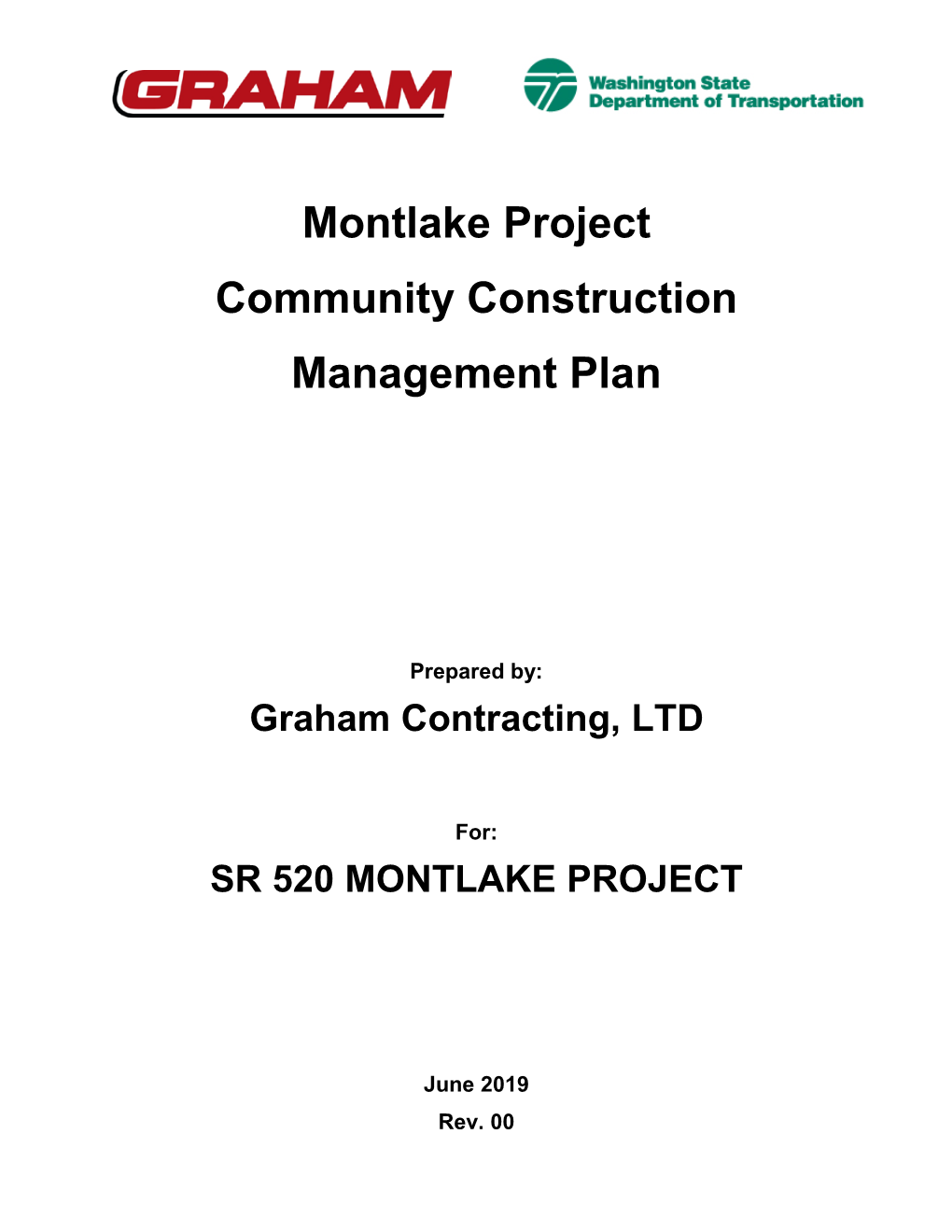 WSDOT SR 520 Bridge Replacement and HOV Program Montlake Project