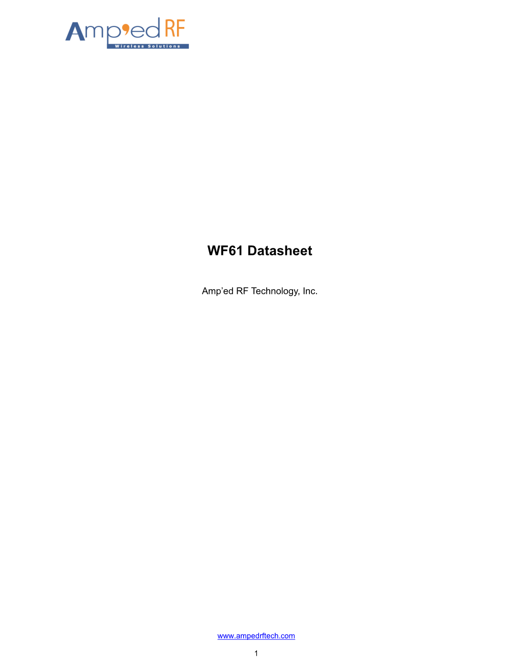 WF61 Datasheet