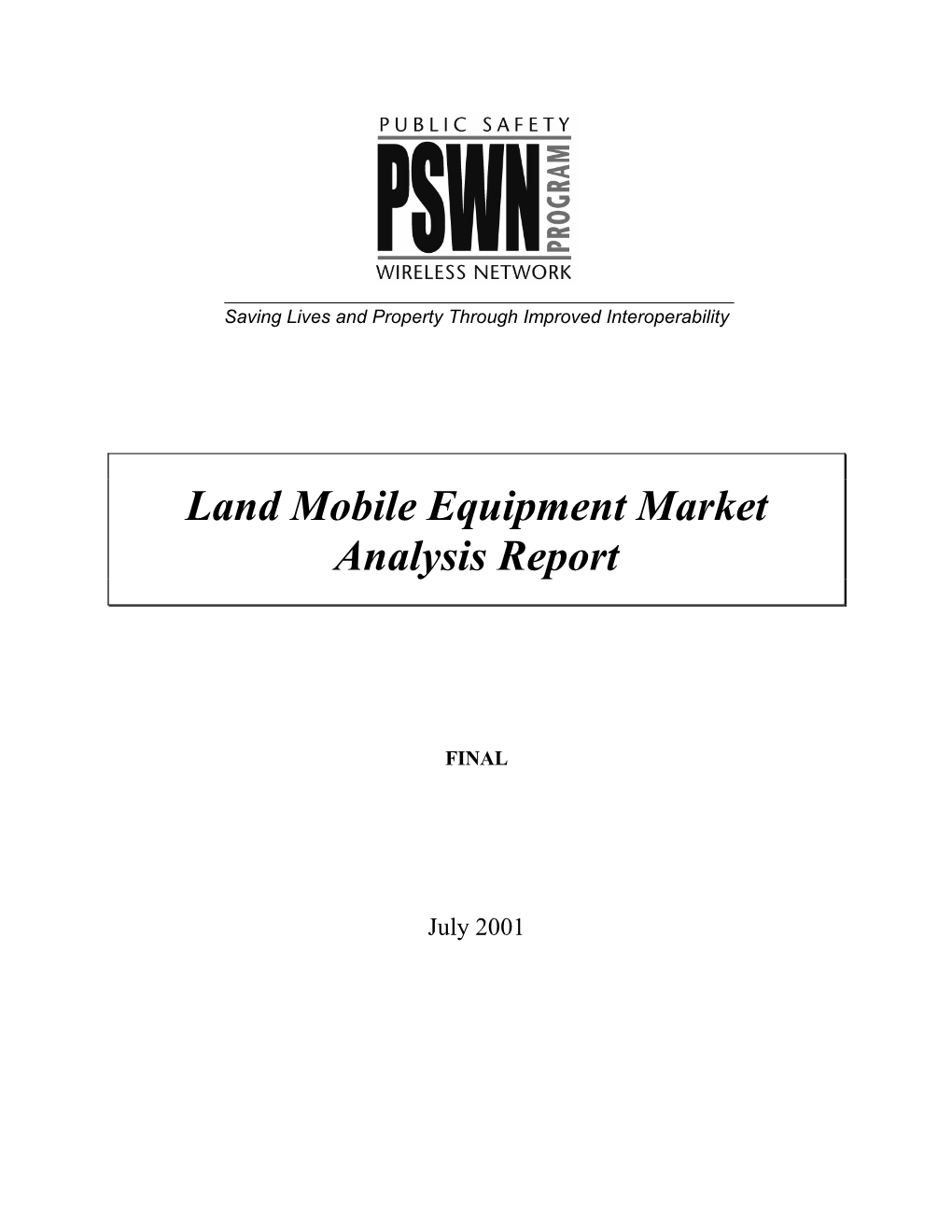 Land Mobile Equipment Market Analysis Report