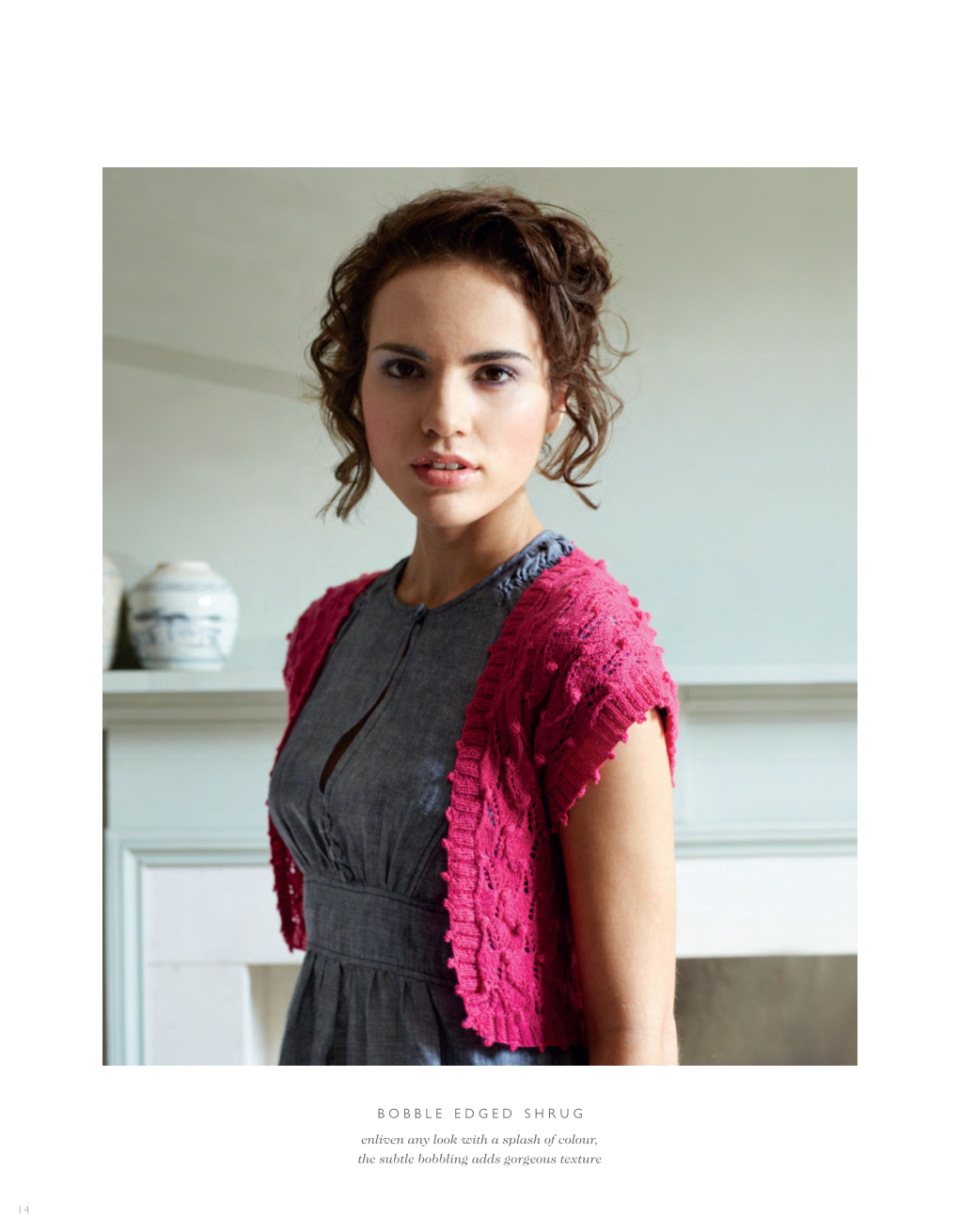 Bobble Edged Shrug Enliven Any Look with a Splash of Colour, the Subtle Bobbling Adds Gorgeous Texture