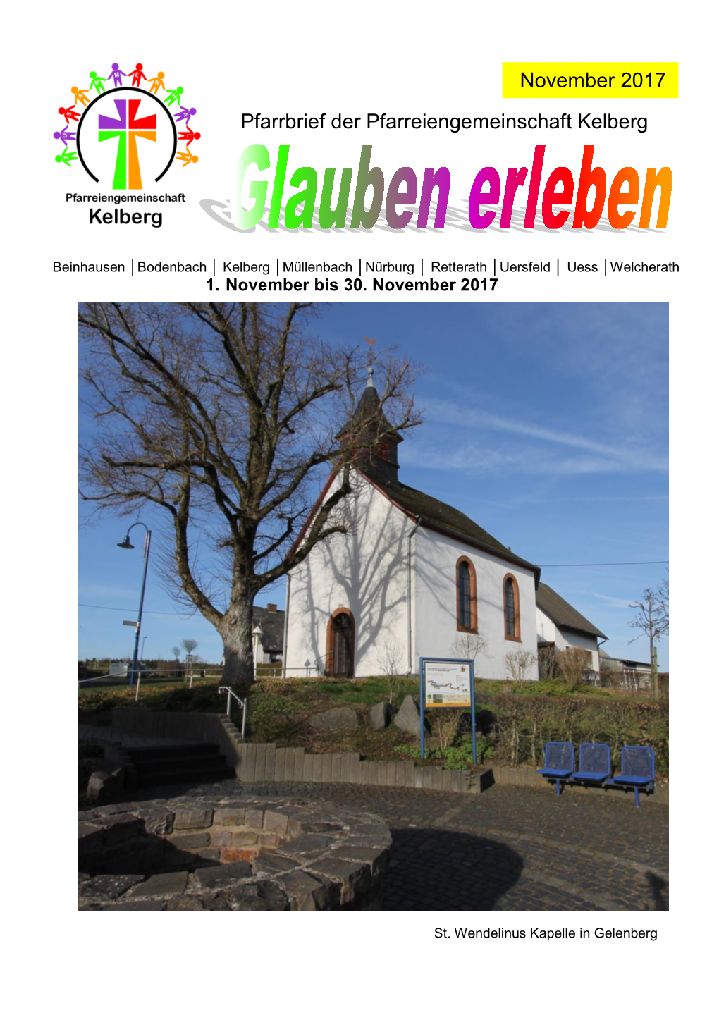 Pfarrbrief Der Pfarreiengemeinschaft Kelberg November 2017